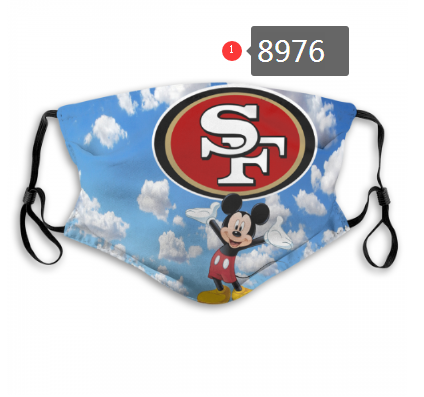 2020 NFL San Francisco 49ers  #9 Dust mask with filter->nfl dust mask->Sports Accessory